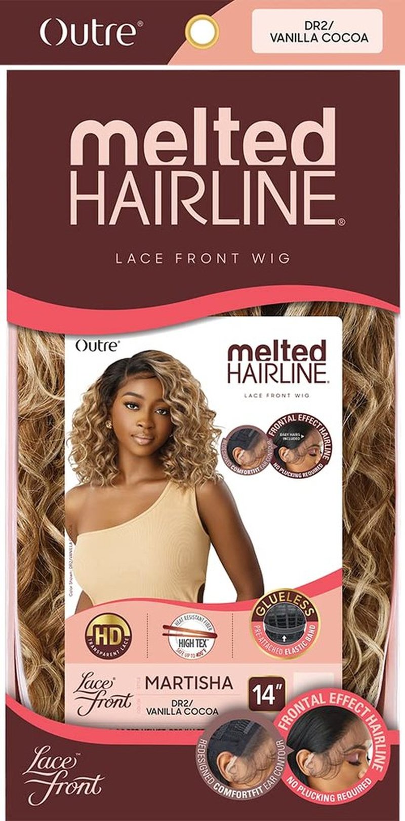 Outre Lace Front Wig - Melted Hairline - Martisha (DR2/VANILLA COCOA)