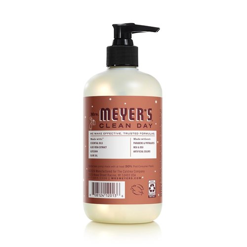 Mrs. MEYER'S CLEAN DAY Hand Soap 12.5 Fl Oz 4 Count (Variety Pack), Gingerbread + Iowa Pine + Peppermint + Snow Drop