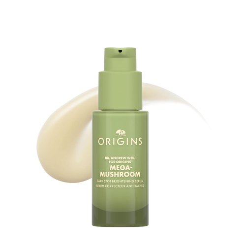 Origins Mega-Mushroom Dark Spot Serum - Reduces Hyperpigmentation & Acne Marks | Enriched with Vitamin C & Reishi, 1 Fl Oz