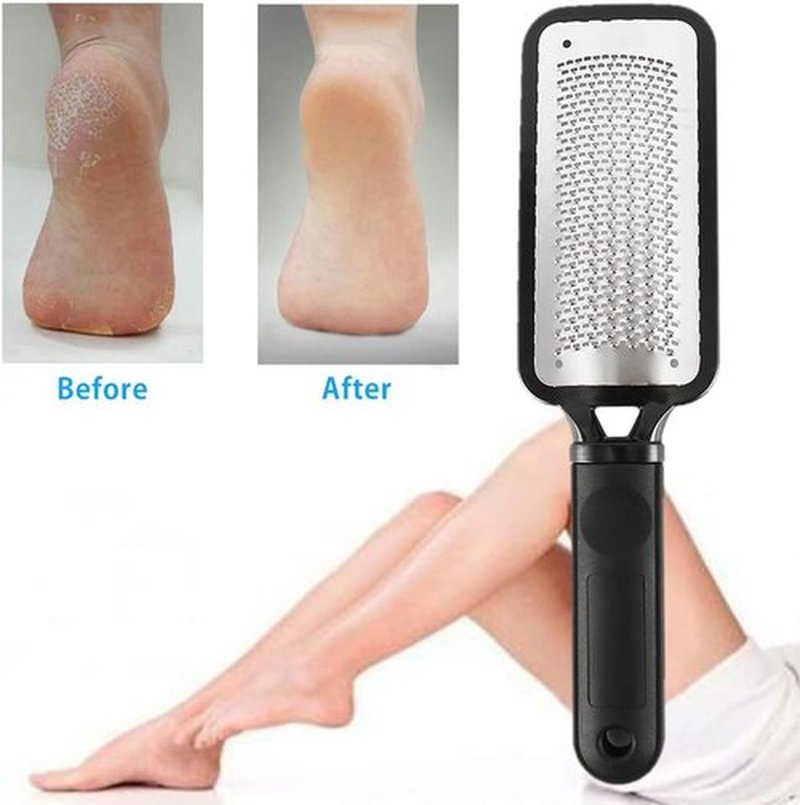 Skiennix Foot File - Stainless Steel Callus Remover for Professional Pedicure | Wet & Dry Use