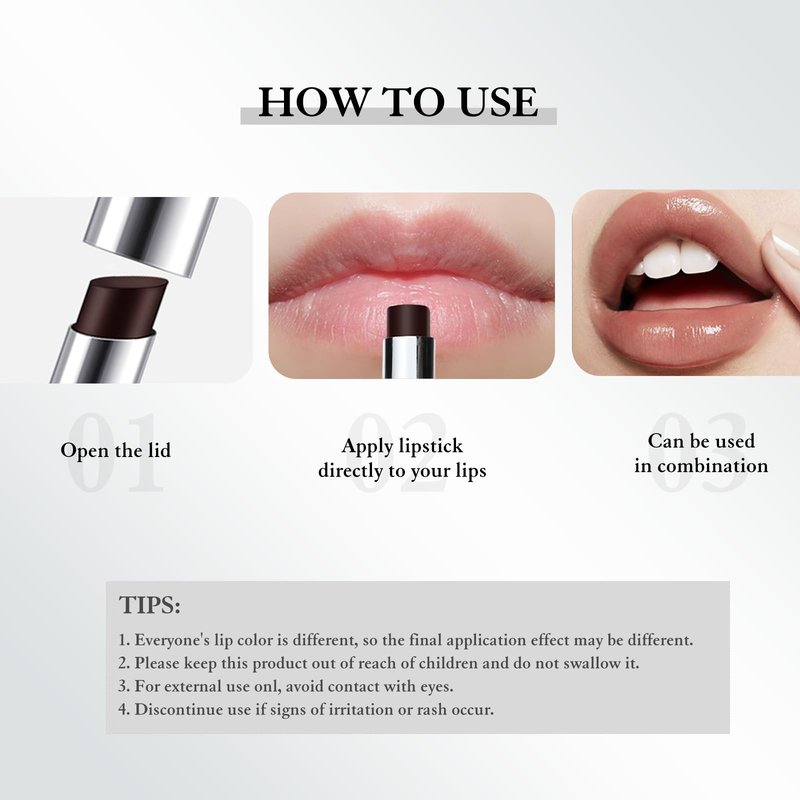 Wugbc 2 PCS Tinted Lip Balm Hydrating Sheer Natural Glossy Lip Care Balm for Repairing Dry Lips Lightweight Black Candy Color Non-Sticky Lipstick Makeup for All Skin Tones
