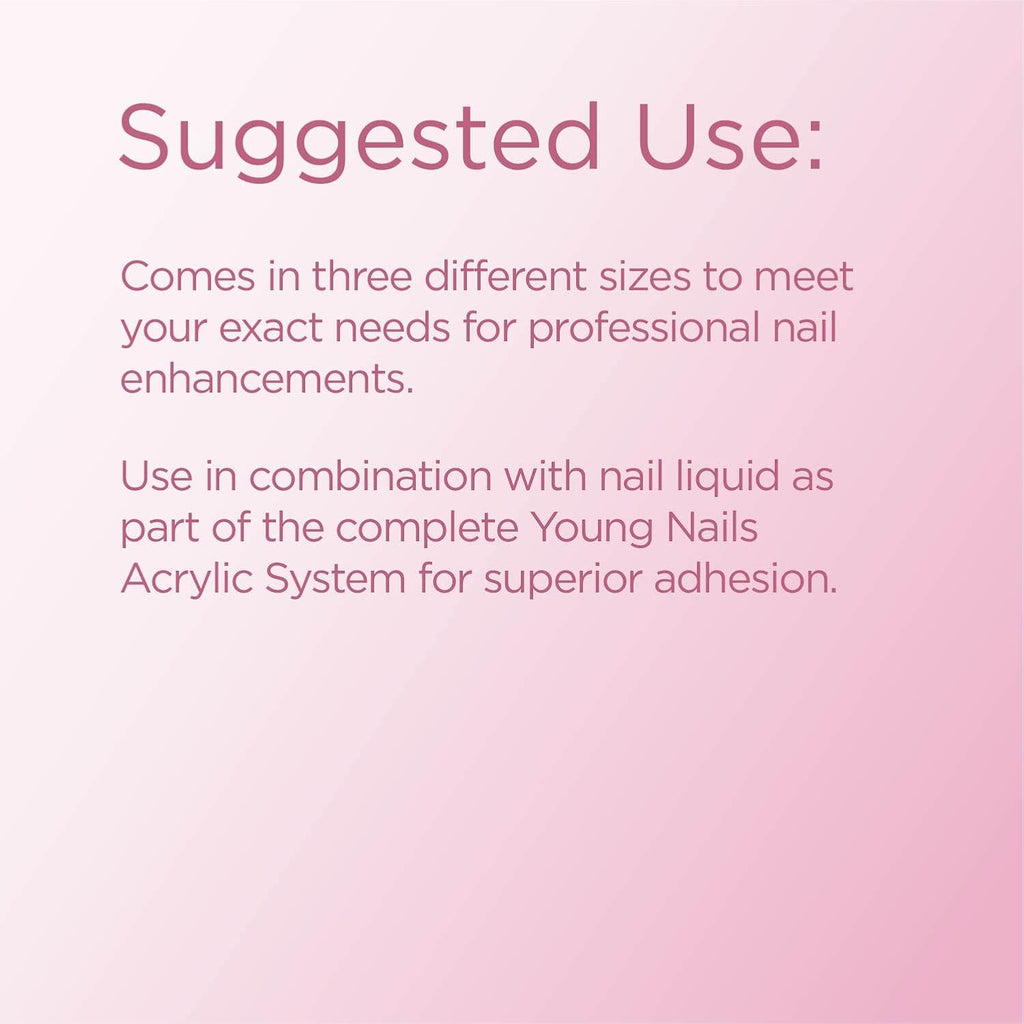 Young Nails Acrylic Powder - Flawless Consistency & Superior Adhesion - Fast Setting in 75 Seconds - Available in 45g, 85g, 660g Sizes