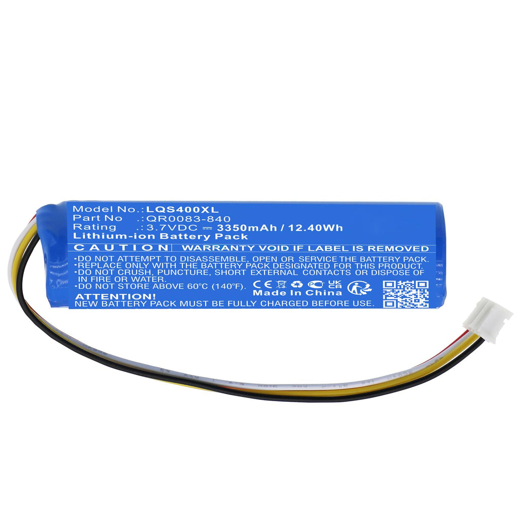 Lumaoer IAN034NA QR0083-840 Replacement Battery for Qolsys IQP4001 IQP4004BLK IQP4002BLK IQP4002 IQP4005 IQ Panel 4 IQP4004 IQP4006 IQP4003 IQP4006BLK IQP4003BLK IQP4005BLK/3.7V 3350mAh