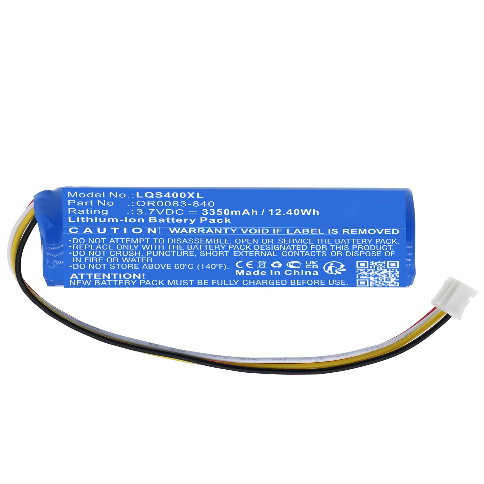 Lumaoer IAN034NA QR0083-840 Replacement Battery for Qolsys IQP4001 IQP4004BLK IQP4002BLK IQP4002 IQP4005 IQ Panel 4 IQP4004 IQP4006 IQP4003 IQP4006BLK IQP4003BLK IQP4005BLK/3.7V 3350mAh