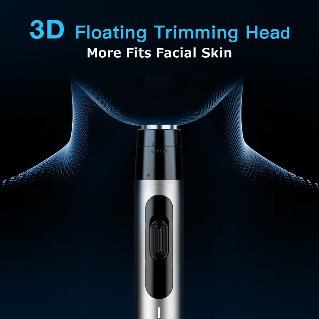 Dapsang Nose Hair Trimmer for Men Rechargeable USB Ear Nose Eyebrow Razor 3 in 1 Electric Facial Hair Trimmer Kit Waterproof Nasal Trimmer Painless Hair Clippers Shaver for Easy Cleansing