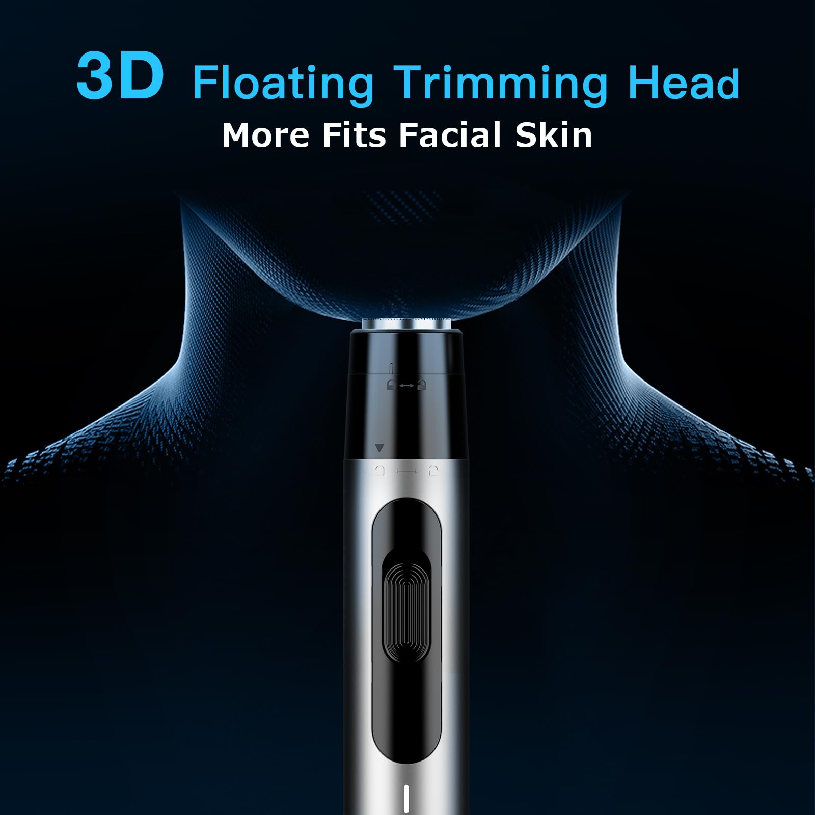 Dapsang Nose Hair Trimmer for Men Rechargeable USB Ear Nose Eyebrow Razor 3 in 1 Electric Facial Hair Trimmer Kit Waterproof Nasal Trimmer Painless Hair Clippers Shaver for Easy Cleansing