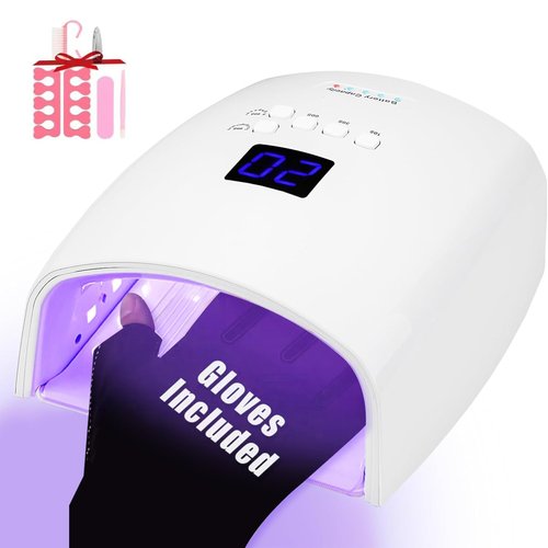 66W UV LED Nail Lamp, Professional Rechargeable Cordless UV Light for Gel Nails,5 Timer Settings Gel Nail Light, Nail Dryer Nail Art Manicure Tools for Home and Salon