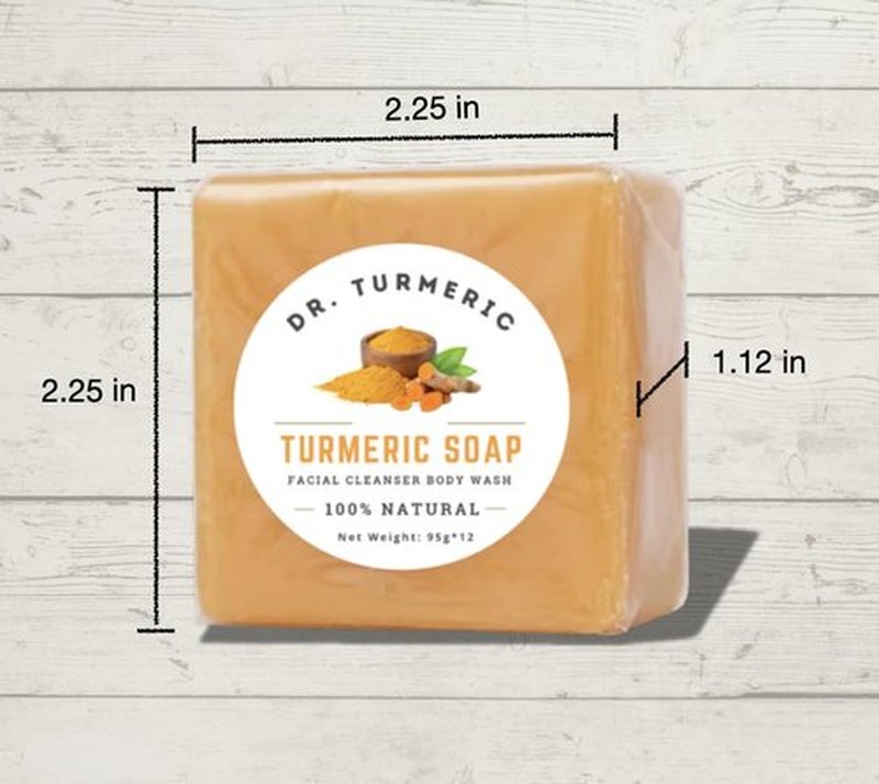 Turmeric Soap Bar | Face & Body Cleanser | Moisturizing | Lathering | Deep Cleansing | Evens Skin Tone | Refreshing Scent | Radiant Skin | 3 count pack of 1|