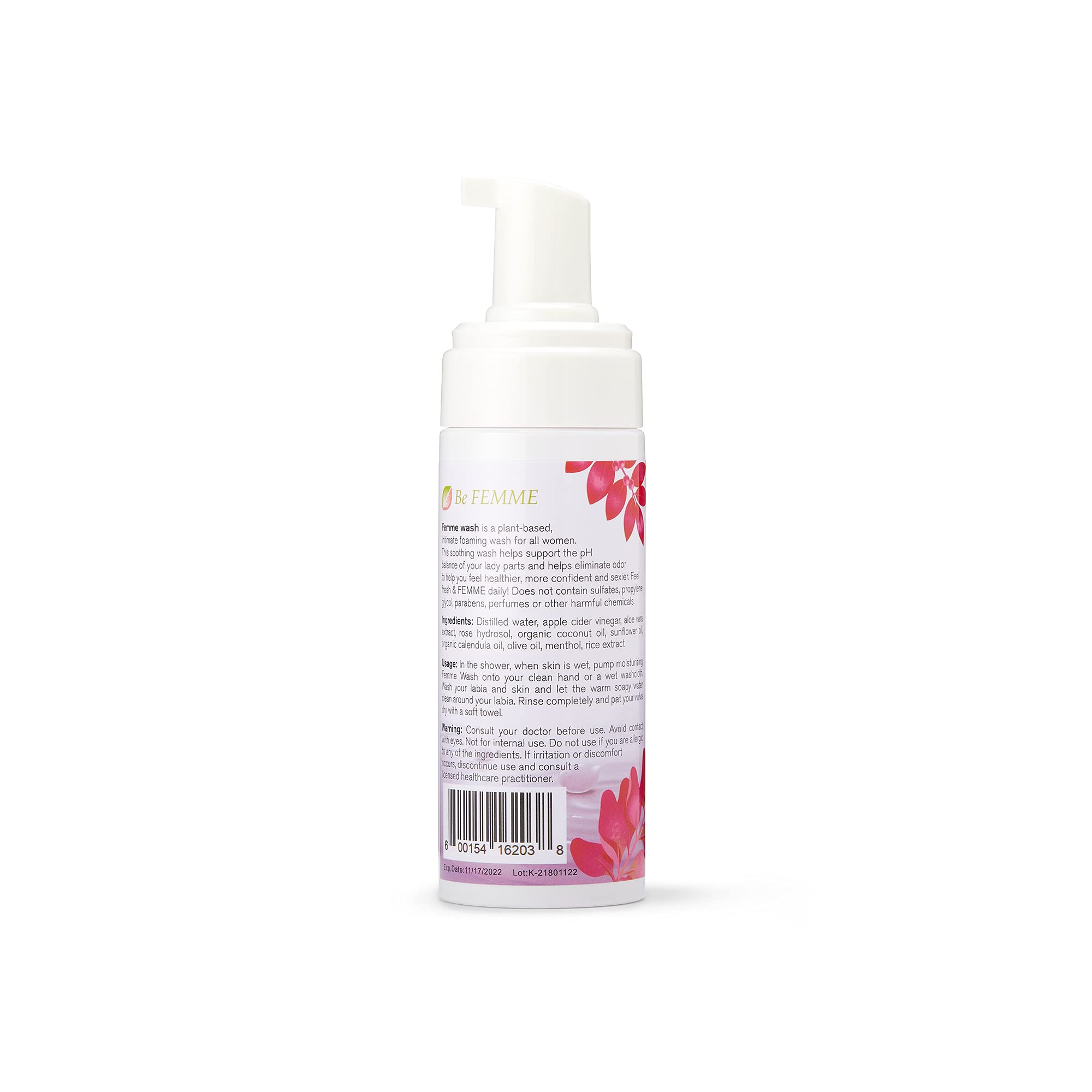 Femme Detox Femme Wash Natural Feminine Wash For Women Sulfate-Free and Paraben-Free Feminine Care to Help Restore pH Balance for Women | 150 ML