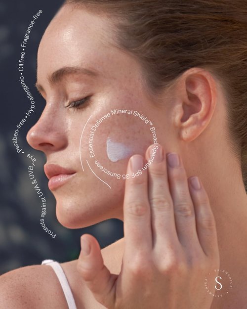 SkinMedica Essential Defense Mineral Shield SPF Sunscreen - Lightweight Facial Protection for Oily/Combination Skin, 1.85 Oz