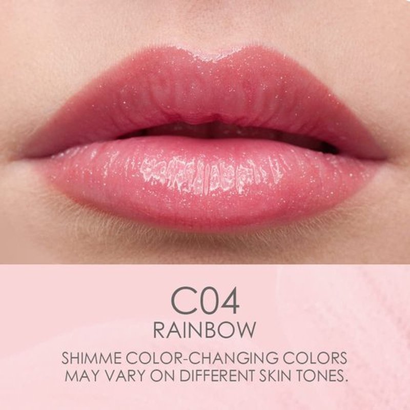 CATKIN Tinted Lip Balm - Ultra Hydrating Color Changing Lipstick with Vitamin E | 0.12 oz C04 Rainbow