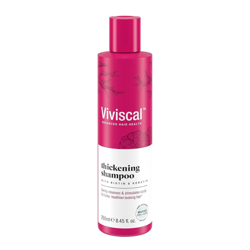 Viviscal Thickening Shampoo - Biotin & Keratin Formula with Marine Collagen | 250ml (8.45 fl. oz.) for Stronger, Healthier Hair