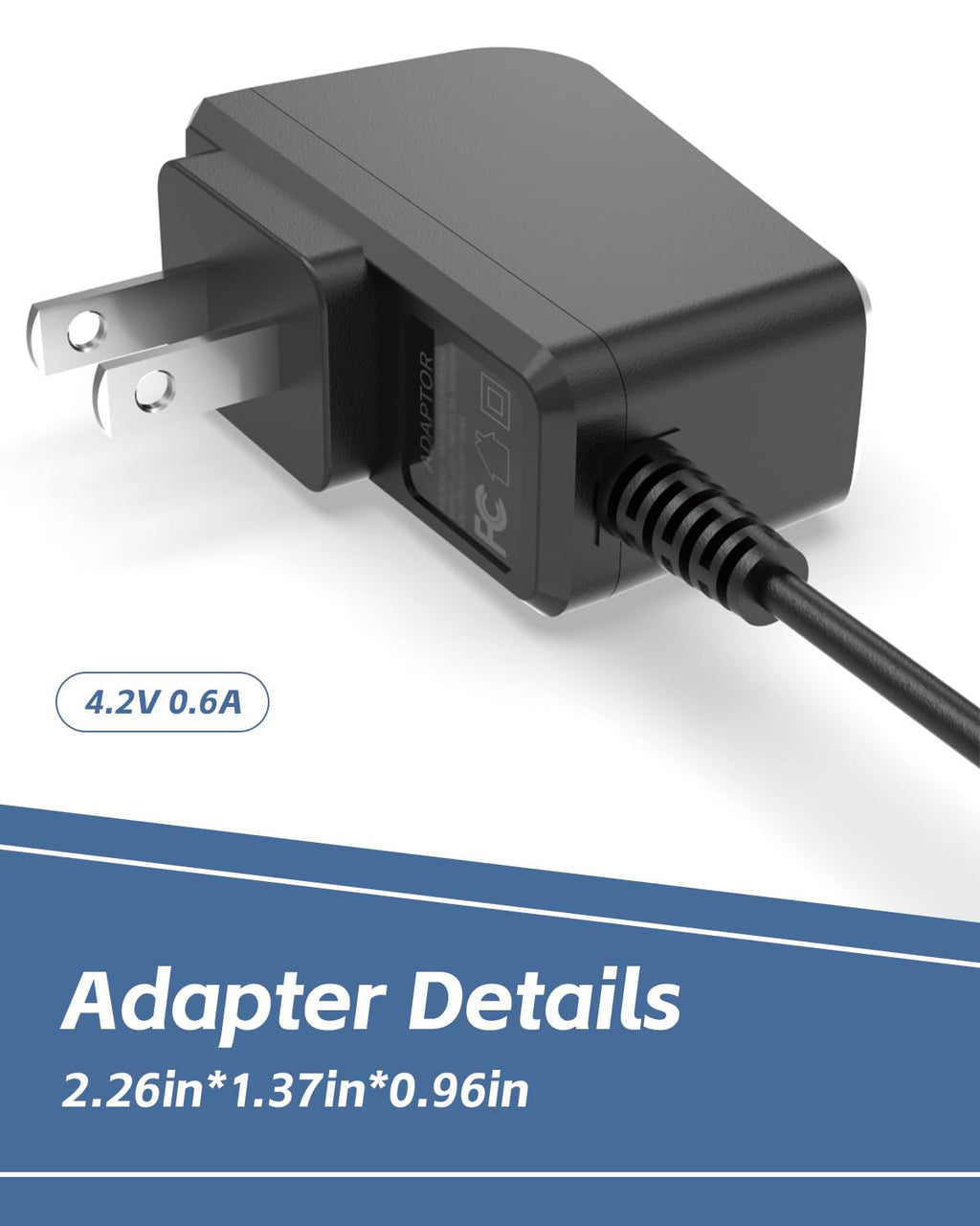 Superer 2.52W AC Charger Fit for Wahl Trimmer 9818L 9888L 9918D WNT-8 WNT-9 9864 9876 9766 8779 5622 5623 79608 97581 Hair Beard Shaver Power Supply Adapter Cord