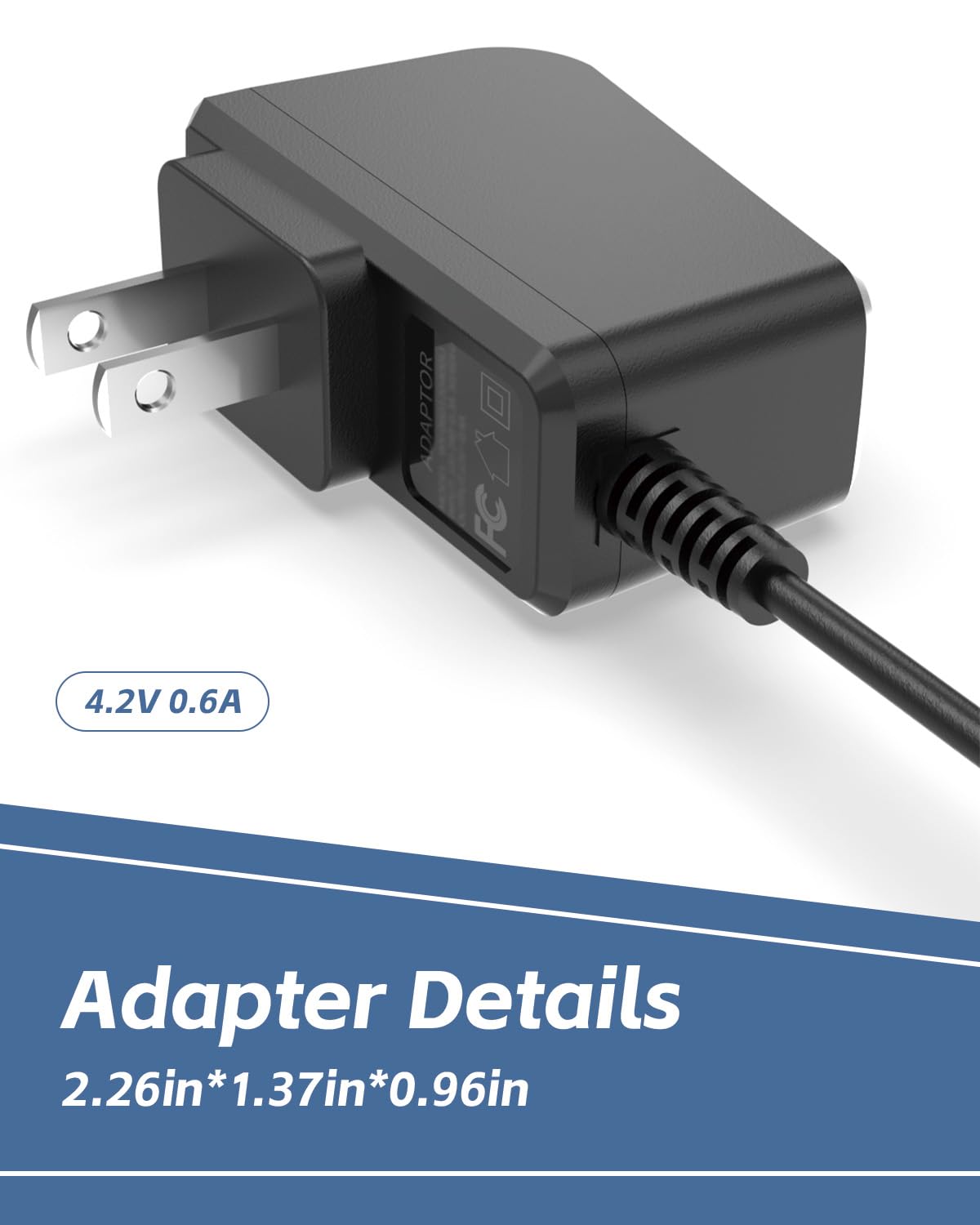 Superer 2.52W AC Charger Fit for Wahl Trimmer 9818L 9888L 9918D WNT-8 WNT-9 9864 9876 9766 8779 5622 5623 79608 97581 Hair Beard Shaver Power Supply Adapter Cord