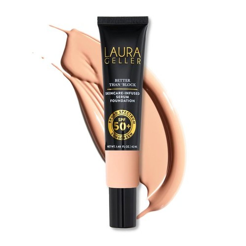 LAURA GELLER NEW YORK Skincare-Infused Serum Foundation - Broad Spectrum SPF 50+, Fair Shade