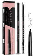 Regine Switzerland Eyebrow Pencil - Ultra-Fine 0.1mm Waterproof Formula | 2-in-1 Double-Ended Design with Spoolie Brush