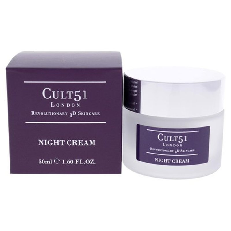 Cult51 Night Cream - Intensely Hydrating Moisturizer - Reduces Signs of Aging & Wrinkles - 1.6 Oz