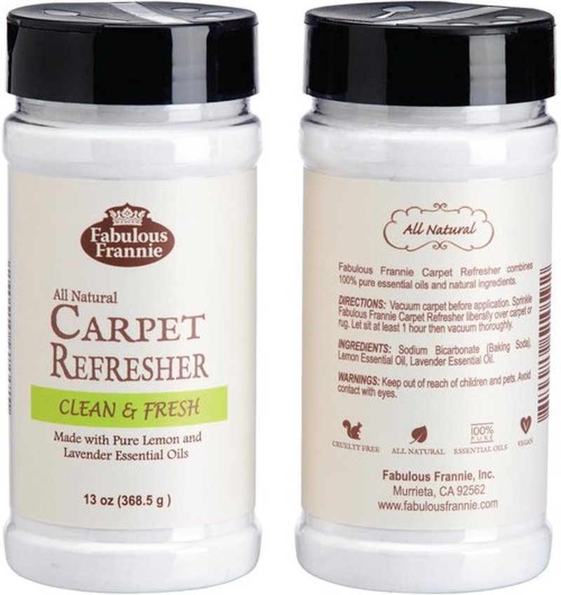 Fabulous Frannie Carpet Refresher | All-Natural Lemon-Lavender Scent with Pure Essential Oils - 13 Ounce