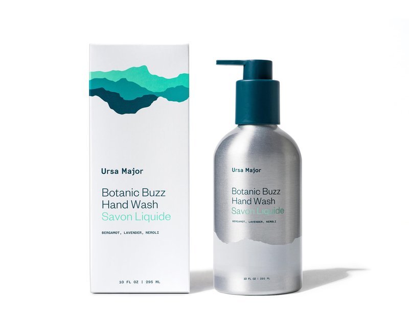 Ursa Major Botanic Buzz Hand Wash | Natural Liquid Hand Soap | Cleanses, Hydrates, Moisturizes & Soothes | Vegan, Cruelty-Free & Non-Toxic | 10oz