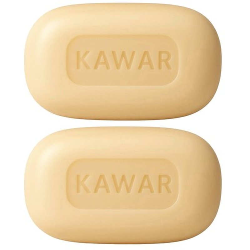 KAWAR Dead Sea Sulfur Soap with Olive Oil, Relief Skin Conditions Such as Acne, Psoriasis, Eczema & Blackheads, for Oily to Normal Skin, Vegan Soap Bar for Men & Women, 4.2 oz (Pack of 2)