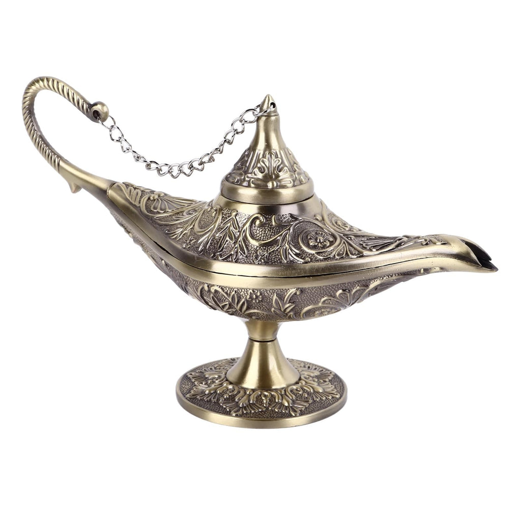 NSXAYIWE Aladdin Genie Lamp, Vintage Arabian Nights Costume Prop Lamp