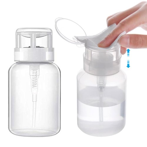 Biutee Clear Bottle 2 PCS Dispenser Bottle for Nail Polish and Makeup Remover 200ml (2 PCS)
