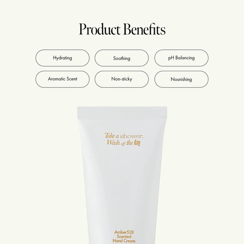 ANILLO Amber528 Scented Hand Cream – Vegan Moisturizer with Yuzu Extract, Hinoki Cypress Oil, Shea Butter & Ceramide – Amber Scent, Paraben-Free, 1.69 fl. oz