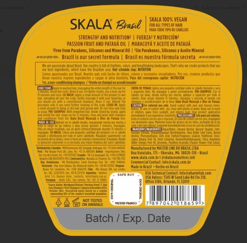 SKALA Mais Cachos, Crespos, and Maracuja 2-in-1 Cream (3-Pack Bundle) - 105.6 oz