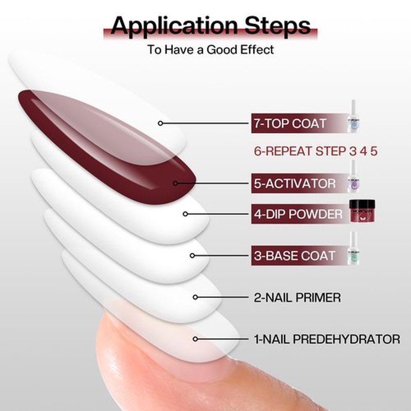 Morovan Dip Powder Nail Kit: Starter Kit 54pcs Nails Dipping Powder Set 18 Colors with Electric Nail Drill