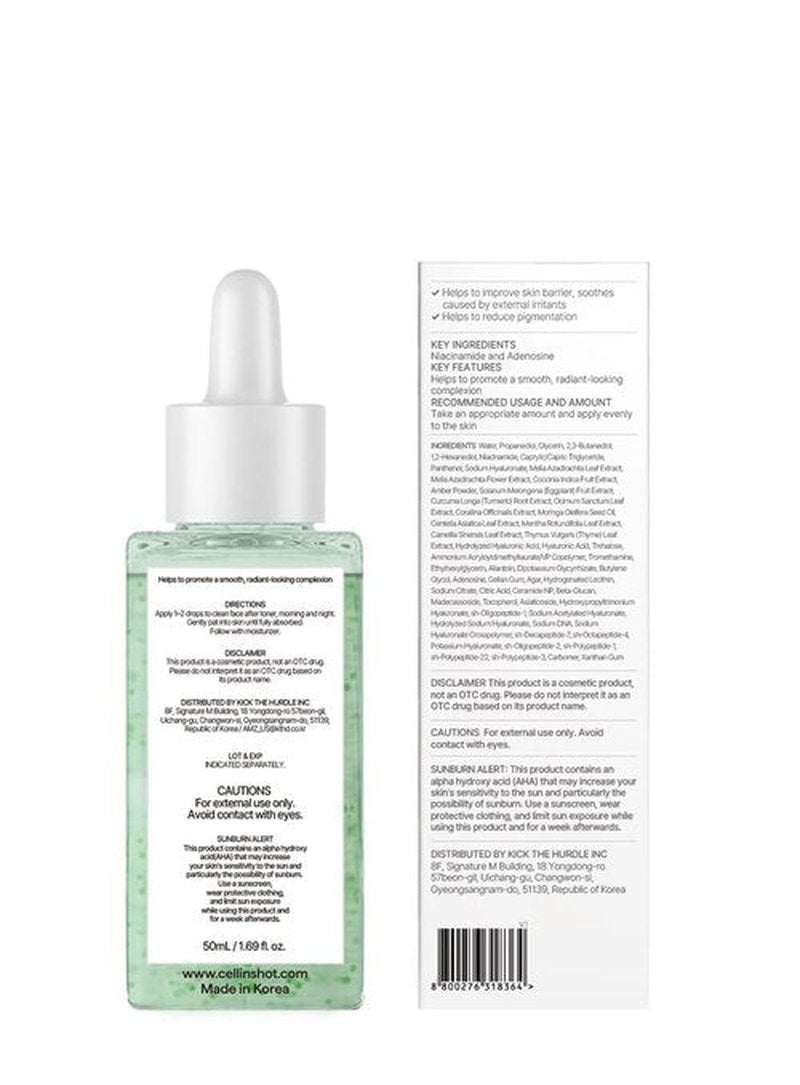 CELL IN SHOT EGF Allantenol Repair Ampoule, Hydrating and Barrier Support, Centella Asiatica, Hyaluronic Acid & Ceramides, Soothing Ampoule for Sensitive Skin, Brightening Recovery Serum, 1.01 fl oz