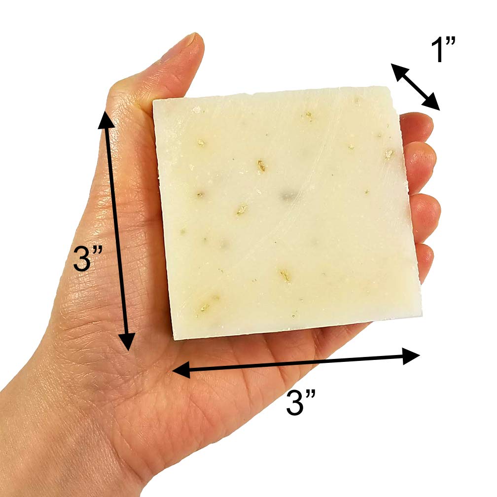 Missamé Handmade Fresh Goat's Milk Bar Soap, Olive Oil Based With Organic Shea Butter (Lavender Mint, 3 bars Economy Pack)