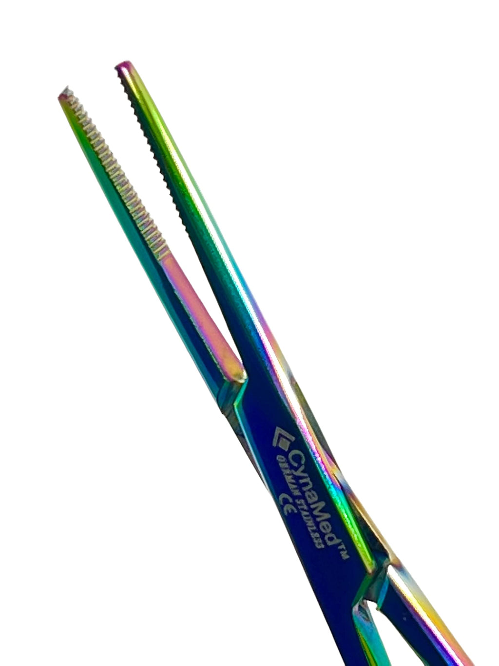 PREMIUM 1 EACH 5.5" STRAIGHT Hemostat Forceps Locking Clamps Stainless Steel Set-MULTI RAINBOW COLOR
