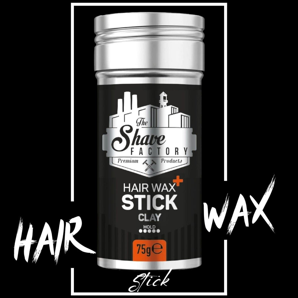 the shave factory Hair Wax Stick Clay, Long-Lasting Styling Wax for Smoothing & Slick Finish on Hair Wigs - 2.7 Oz (75G) (1 Piece)