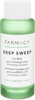 Farmacy 2% Salicylic Acid Toner - Deep Sweep BHA Exfoliant & Pore Cleaner for Oily Skin (120ml)