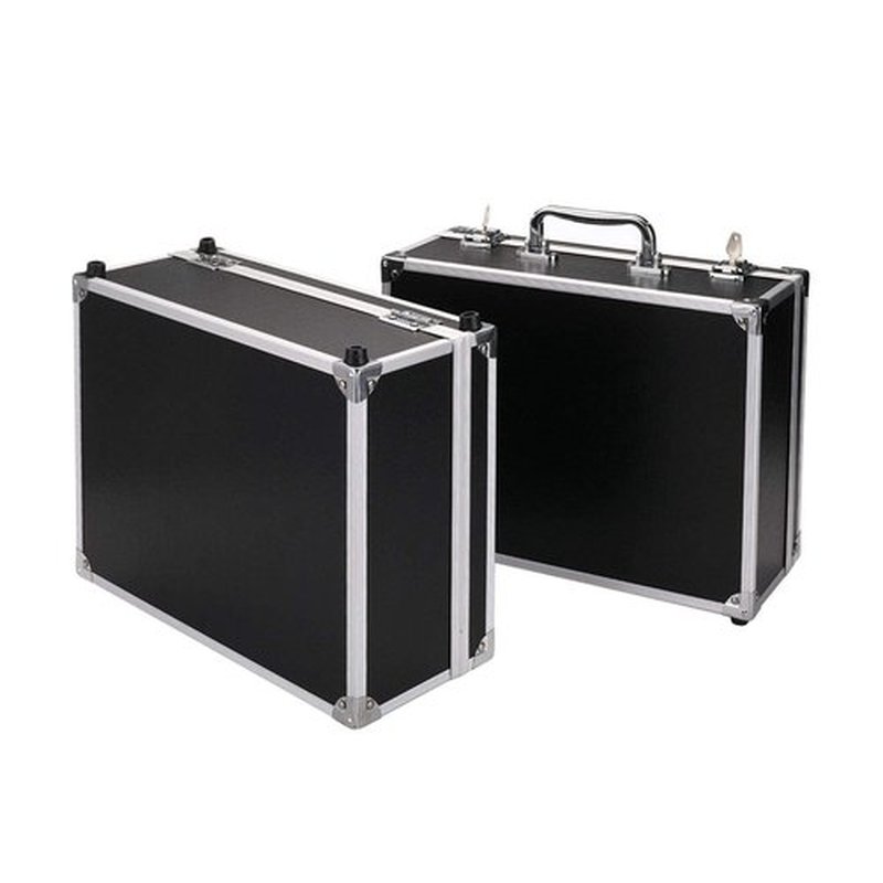 Tattoo Kit Box Case,Tattoo Case Organizer 12.6" x 9.5" x 5.1" W/Lock Machine Carrying Box,Aluminum Alloy with Sponge for Machine