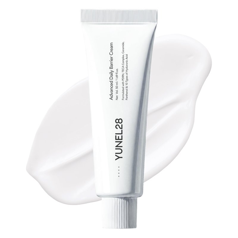 YUNEL28 PDRN + TECA Barrier Cream | Calming Korean Moisturizer for Glass Skin | Soothes & Repairs Skin Barrier | No Pilling Under Makeup | Niacinamide & Hyaluronic Acid | Fragrance Free | 1.69 fl oz