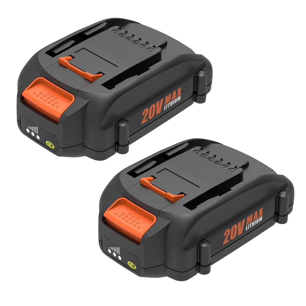BECDXPal 2 Pack 3.5Ah Replacement for Worx 20V Battery PowerShare Compatible with All Worx Batteries 20V WA3520 WA3525 WA3575 WG251s WG255s WG540s WG890 WG891