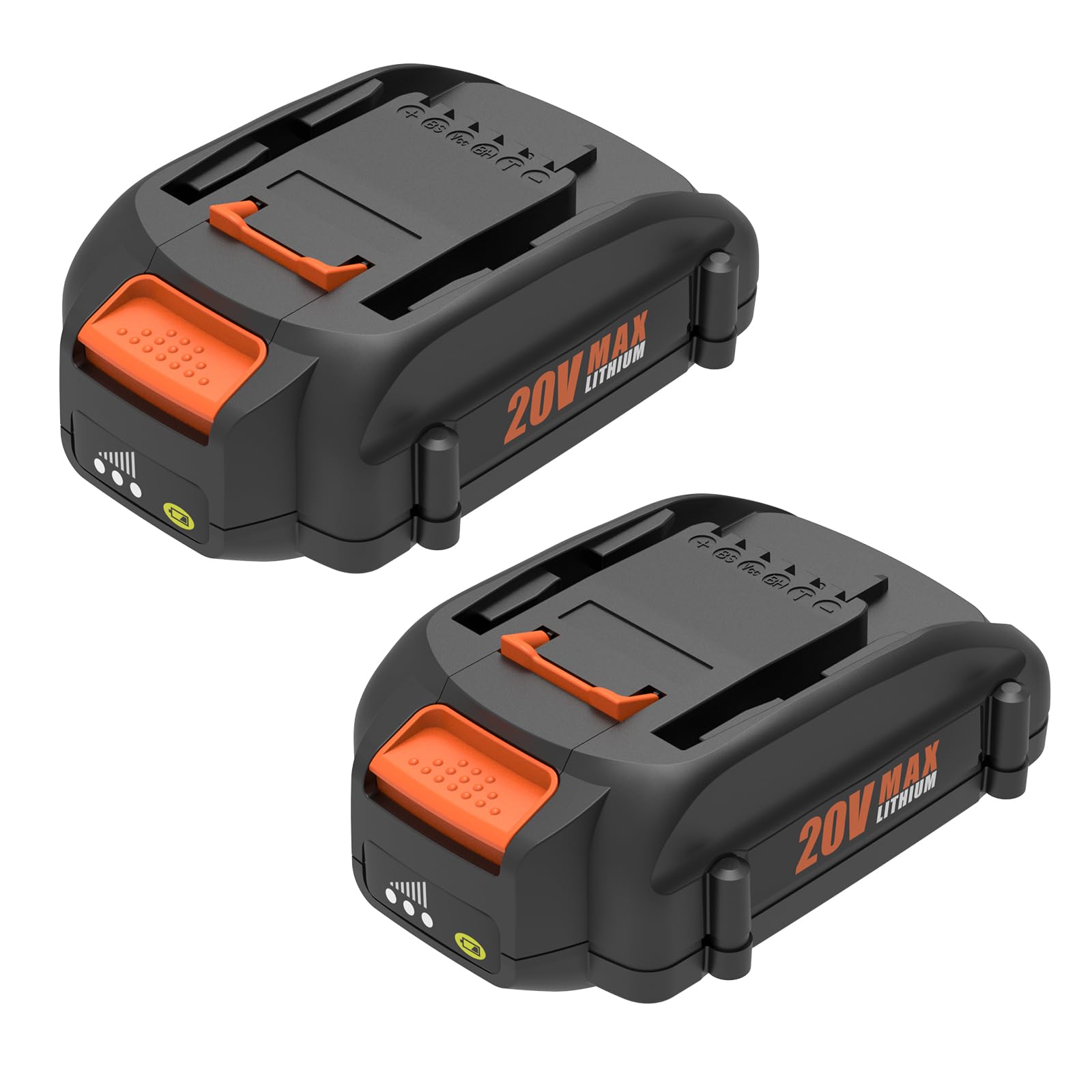 BECDXPal 2 Pack 3.5Ah Replacement for Worx 20V Battery PowerShare Compatible with All Worx Batteries 20V WA3520 WA3525 WA3575 WG251s WG255s WG540s WG890 WG891