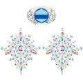 Rhinestone Face Gems Body Jewelry Stickers Rhinestone Women Bra Breast Pasties Carnival Party Body Stickers