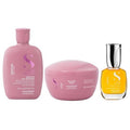 Alfaparf Milano Semi Di Lino Moisture Shampoo & Hair Mask Set | Hydrating Sulfate-Free Formula for Dry Hair