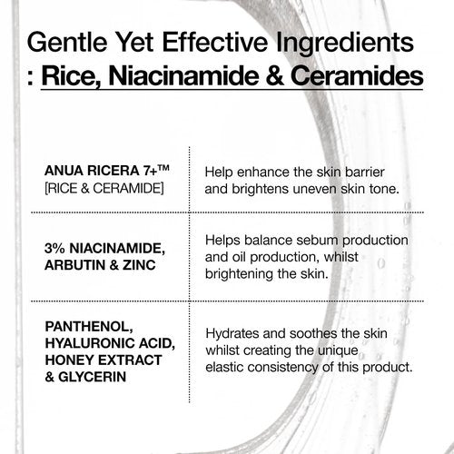 Anua Rice Ceramide 7 Hydrating Barrier Serum - Moisturizing Face Serum for Sensitive Skin | 1.69 fl oz