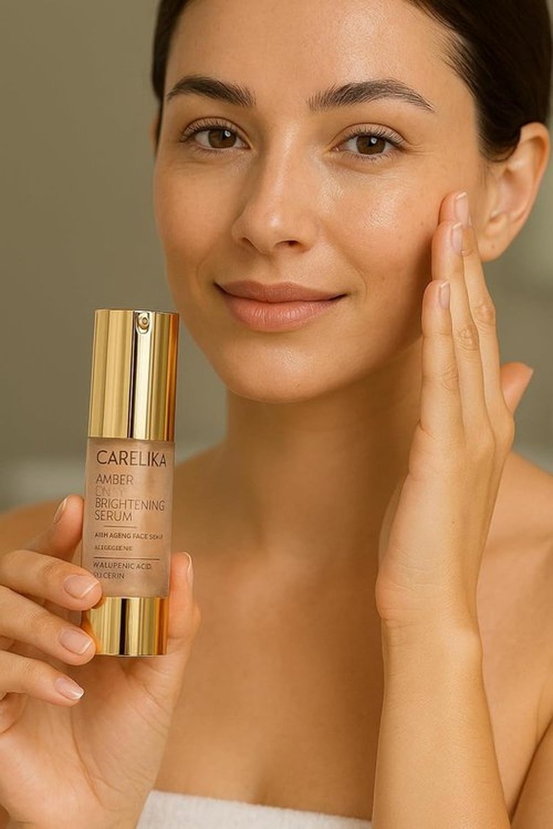 Amber 15-in-1 Brightening Serum - Anti-Aging Hydrating Face Serum with Hyaluronic Acid & Glycerin - 30ml for Radiant Skin