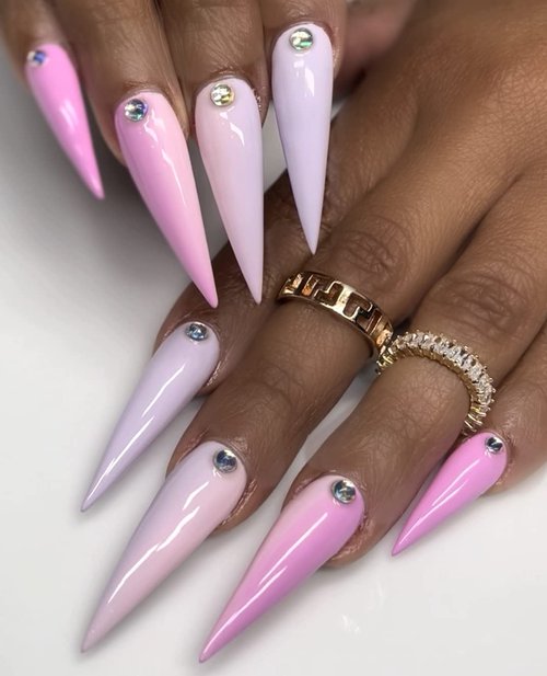 NABULOUS Soft Gel Nail Tips, Stiletto XL, 360 Pieces, Full Cover, Clear, 0 Ounce (Pack of 1)