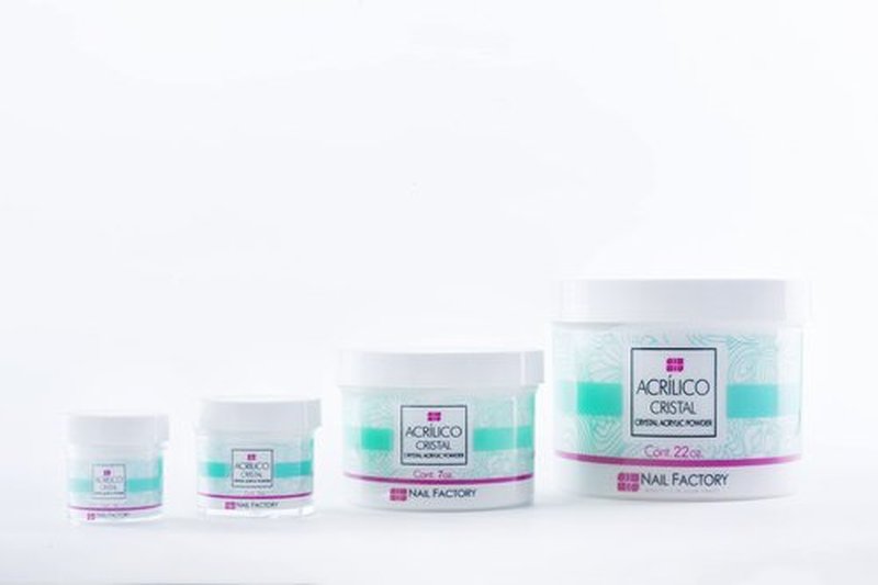 NAIL FACTORY - PROFESSIONAL GRADE CLEAR ACRYLIC POWDER 7 OZ, Professional Acrylic Powder for Sculpting & Building Nails.