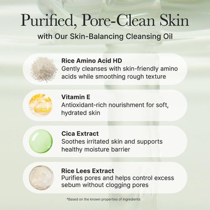 ARENCIA Pore Melt Mochi Makeup-Removing Cleansing Oil, Non-Comedogenic, Rice Amino Acids HD, Vitamin E, Cica, & Ceramide, 6.76 fl oz