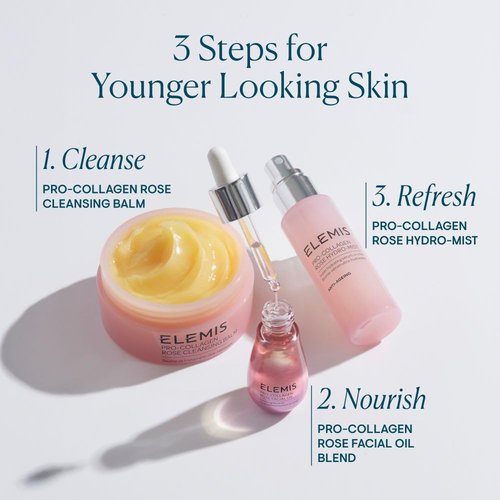 ELEMIS Pro-Collagen Rose Facial Oil - Lightweight Daily Oil for Soothing & Nourishing Skin | 15 mL