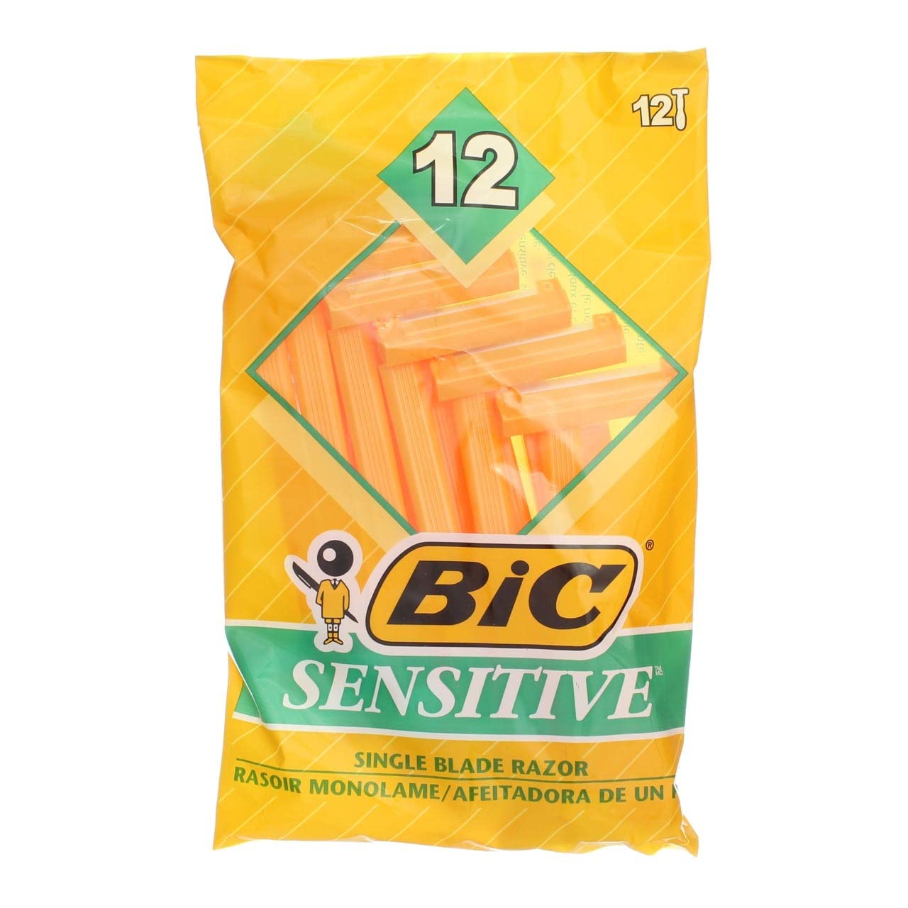 Bic Disposable Sensitive Razors, 12 Shavers each, Pack of 5