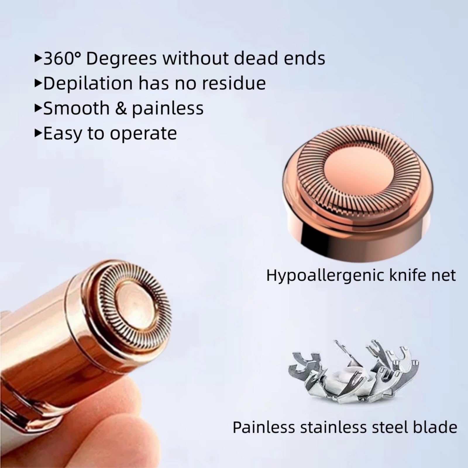 Facial Hair Remover Replacement Heads - Gen 1 Compatible with Finishing Touch Flawless Hair Remover Tool for Women Easy Facial Hair Removal