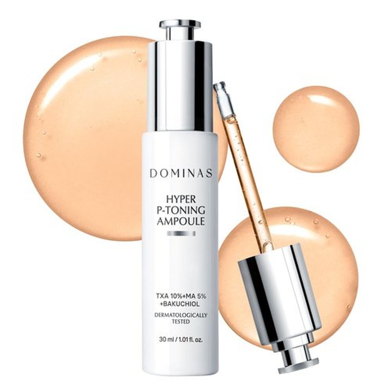 DOMINAS 10% TXA Hyper P-Toning Serum - Brightening & Discoloration Correcting with 5% AHA, 5% Niacinamide | 1.01 fl oz