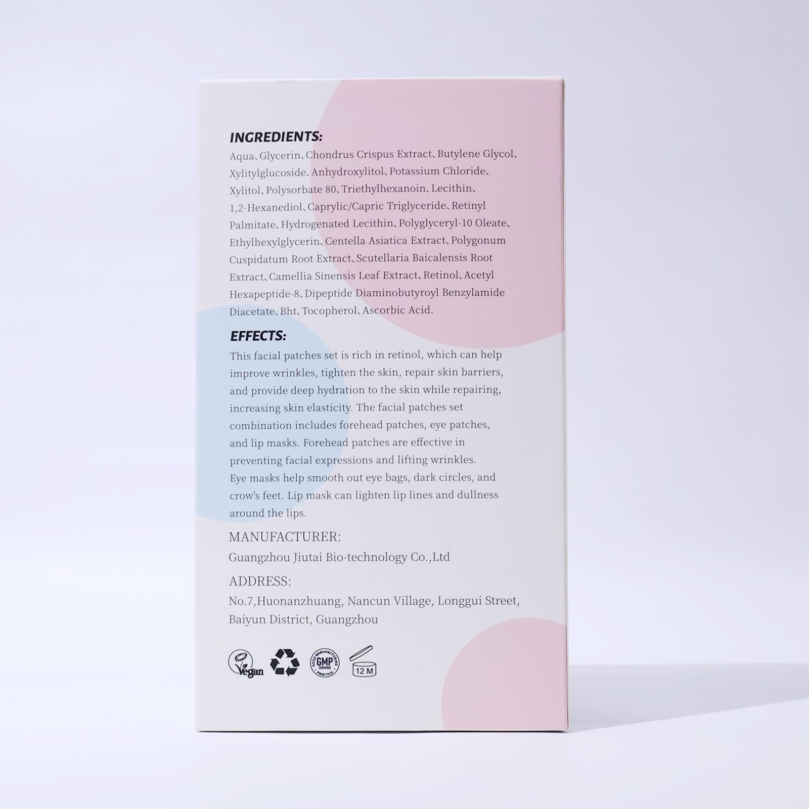 Yeokoe Forehead Wrinkle Patches,Under Eye Patches and Lip Mask 30 PCS. Face Masks Skincare With Retinol Serum For Anti-aging Puffy Eyes and Dark Circles